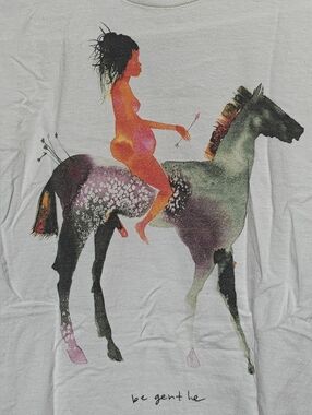 David Choe x Upper Playground Horseback T-shirt Mens Small *Ships FAST*